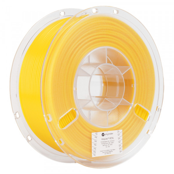 Polymaker PolyLite yellow PETG filament 1.75mm, 1kg 70177 PB01006 PM70177 DFP14214 - 1