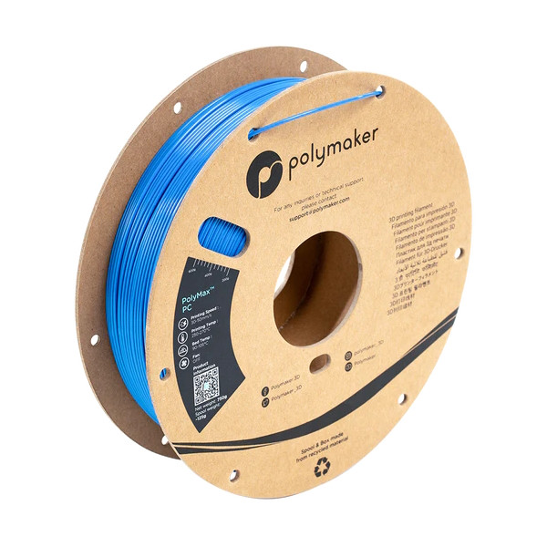 Polymaker PolyMax Tough PC filament 1.75mm Blue 0.75 kg PC02011 DFP14368 - 1