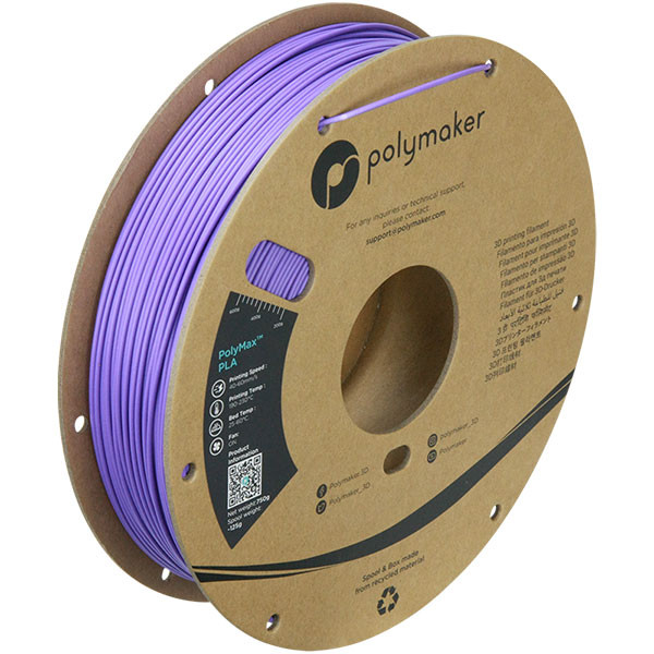 Polymaker PolyMax purple PLA filament 1.75mm, 0.75kg DFP14116 - 1
