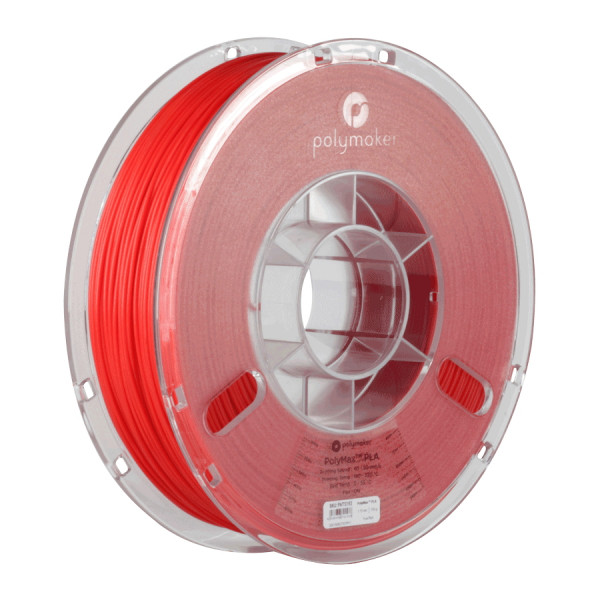 Polymaker PolyMax red PLA filament 2.85mm, 0.75kg 70157 PA06014 PM70157 DFP14109 - 1