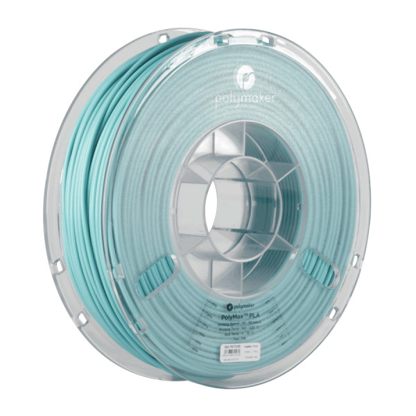 Polymaker PolyMax turquoise PLA filament 2.85mm, 0.75kg 70098 PA06020 PM70098 DFP14115 - 1