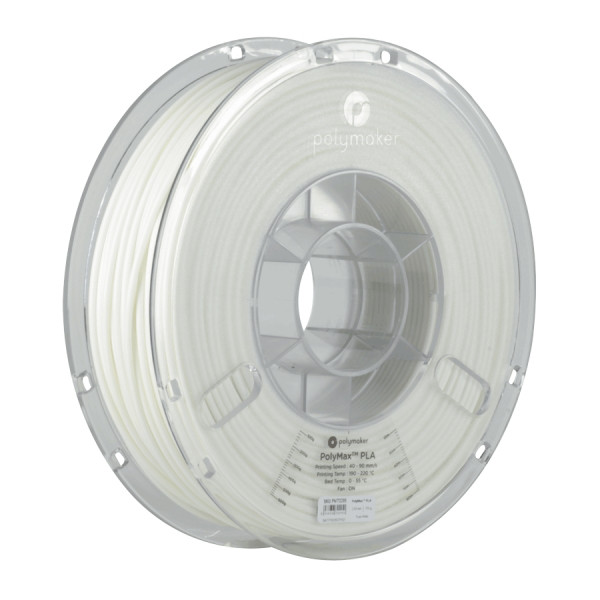 Polymaker PolyMax white PLA filament 2.85mm, 0.75kg DFP14119 - 1