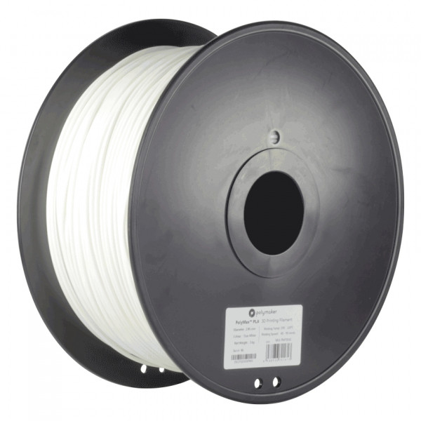 Polymaker PolyMax white PLA filament 2.85mm, 3kg 70161 PM70161 DFP14121 - 1