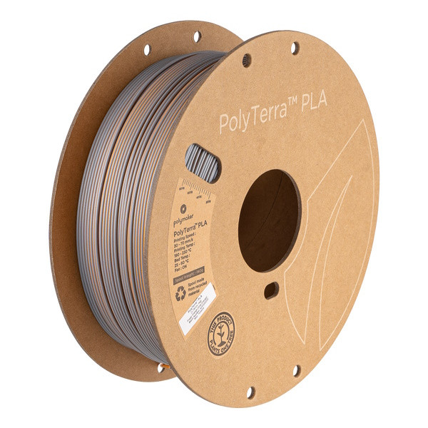 Polymaker PolyTerra Dual PLA filament 1.75mm Foggy Orange (Grey-Orange) 1 kg PA04024 DFP14385 - 1