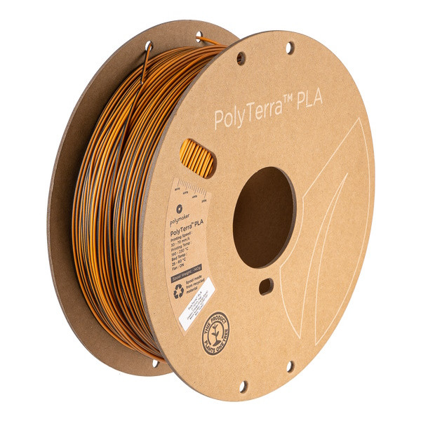 Polymaker PolyTerra Dual PLA filament 1.75mm Shadow Orange (Orange-Black) 1 kg PA04021 DFP14384 - 2