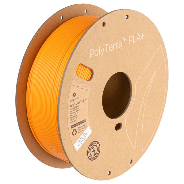 Polymaker PolyTerra PLA+ filament 1.75 mm Orange 1 kg PA05002 DFP14359 - 1