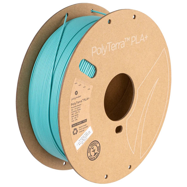 Polymaker PolyTerra PLA+ filament 1.75 mm Teal 1 kg PA05004 DFP14361 - 1