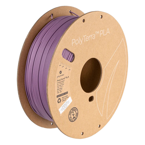 Polymaker PolyTerra PLA filament 1.75 mm Muted Purple 1 kg PA04005 DFP14350 - 1