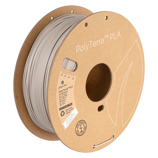 Polymaker PolyTerra PLA filament 1.75mm Muted White 1 kg PA04002 DFP14344 - 1