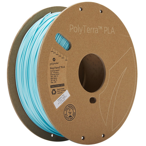 Polymaker PolyTerra ice PLA filament 1.75mm, 1kg 70910 DFP14236 - 1