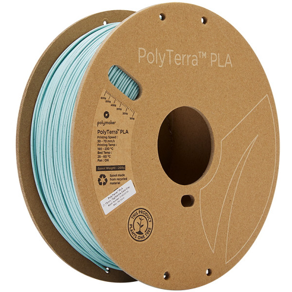 Polymaker PolyTerra marble slate grey PLA filament 1.75mm, 1kg 70942 DFP14233 - 1