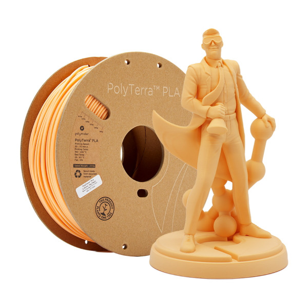 Polymaker PolyTerra peach PLA filament 2.85mm, 1kg DFP14143 - 1