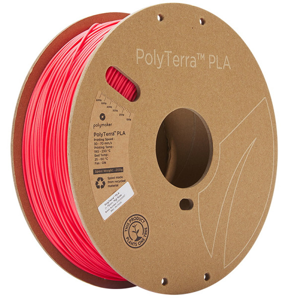 Polymaker PolyTerra rose PLA filament 2.85mm, 1kg 70906 DFP14239 - 1
