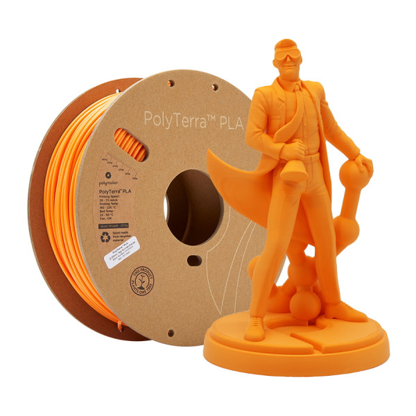 Polymaker PolyTerra sunrise orange PLA filament 1.75mm, 1kg 70848 DFP14154 - 1