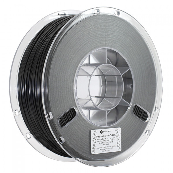 Polymaker black PC-ABS filament 1.75mm, 1kg DFP14004 - 1