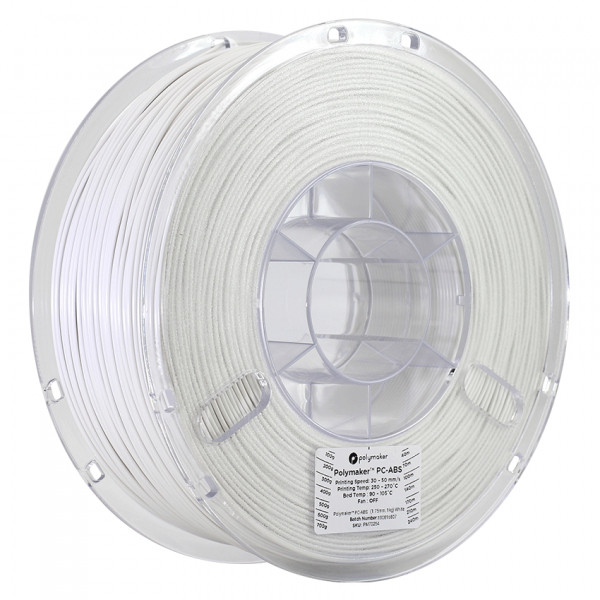 Polymaker white PC-ABS filament 1.75mm, 1kg 70254 PMPM-1006-003 DFP14006 - 1