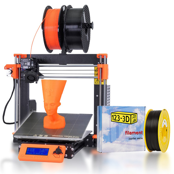 Prusa Original Prusa i3 MK3S+ 3D Printer & 1.1KG Black PLA  DKI00234 - 1