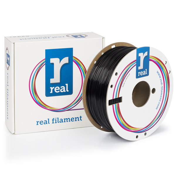 REAL black PETG recycled filament 1.75mm, 1kg NLPETGRBLACK1000MM175 DFE20139 - 1