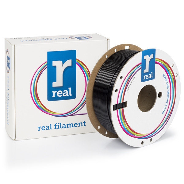 REAL black PETG recycled filament 2.85mm, 1kg NLPETGRBLACK1000MM285 DFE20141 - 1