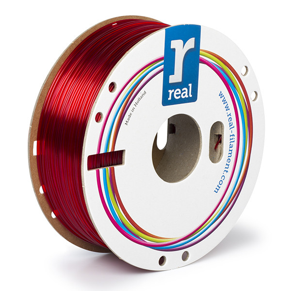 REAL filament transparent red 1.75 mm PETG 1 kg DFP02230 - 2