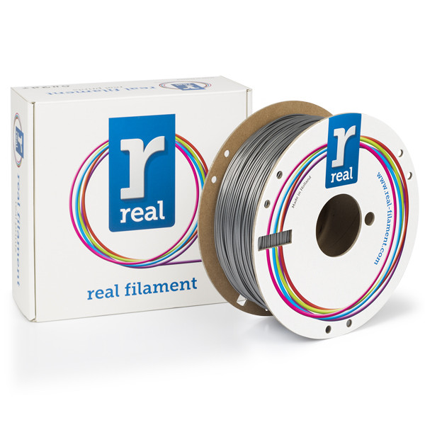 REAL silver PETG recycled filament 1.75mm, 1kg NLPETGRSILVER1000MM175 DFE20153 - 1
