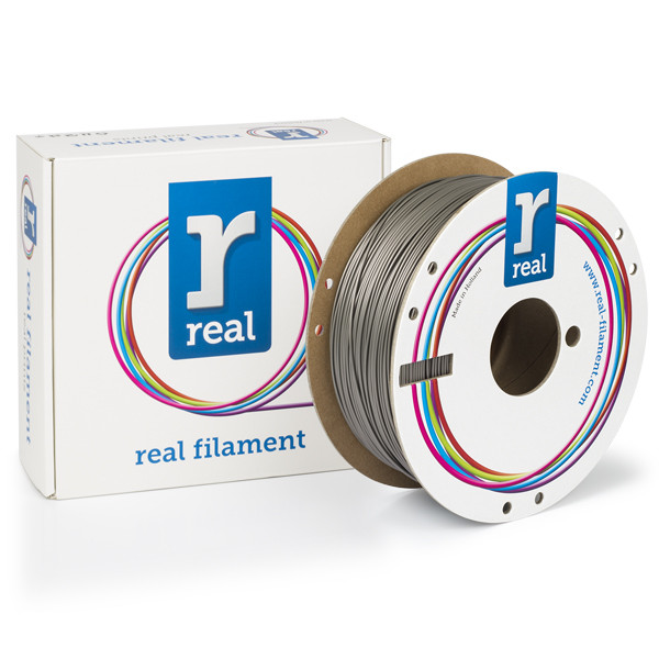 REAL silver PLA Recycled filament 1.75mm, 1kg  DFP12042 - 1