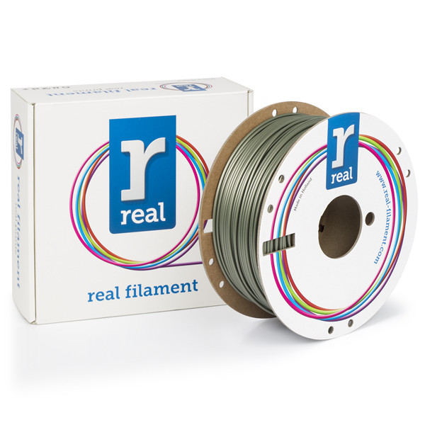 REAL silver PLA Recycled filament 2.85mm, 1kg  DFP12043 - 1