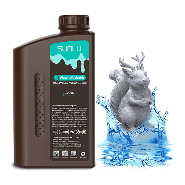 SUNLU Clear Water Washable Resin 1kg  DLQ06012 - 1