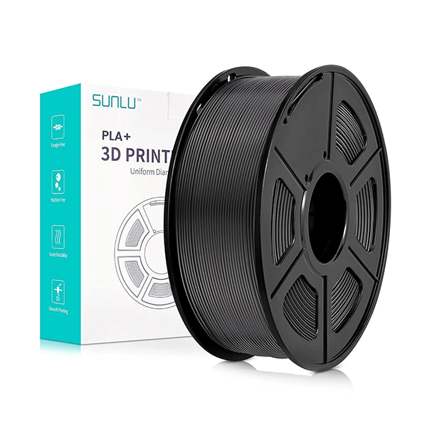 SUNLU PLA+ black filament 1.75mm, 1kg  DFP16000 - 1