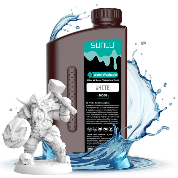 SUNLU White Water Washable Resin 1kg  DLQ06010 - 1