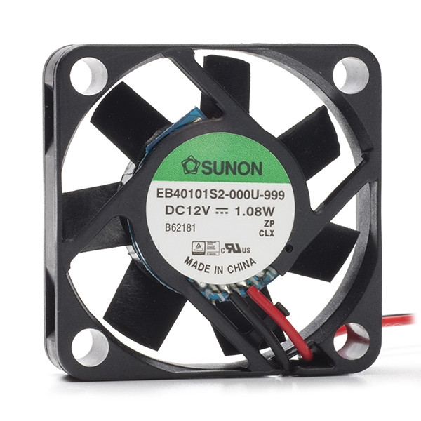 Sunon fan axial 12V, 40mm x 40mm x 10mm BSS12D1040 DMO00020 - 1