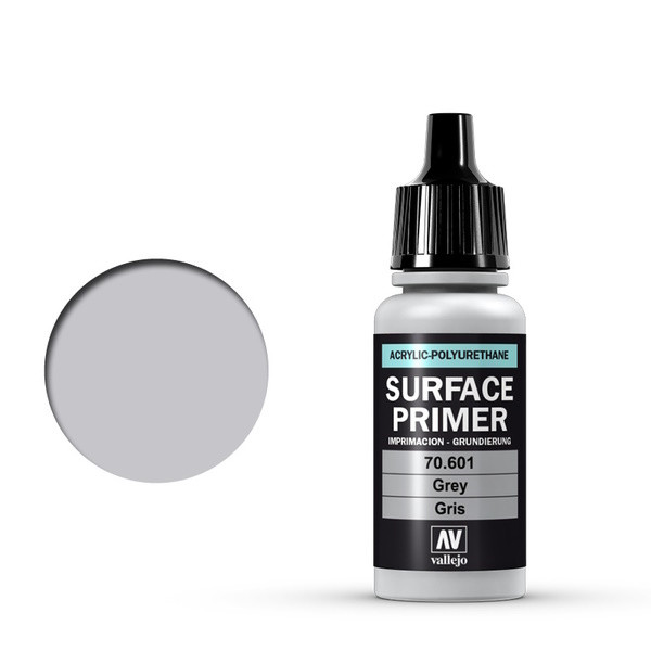 Vallejo Surface Primer grey acrylic paint, 17ml 70601 DAR01088 - 1