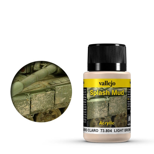 Vallejo acrylic paint Light Brown Splash Mud 40 ml 73804 DAR01084 - 1