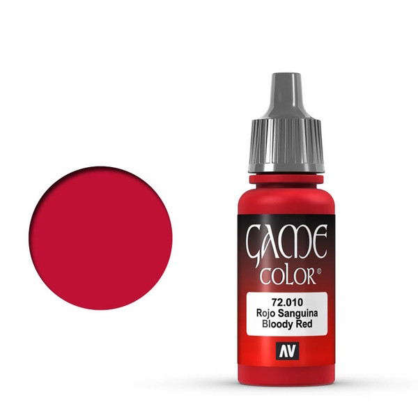 Vallejo bloody red acrylic paint, 17ml 72010 DAR01067 - 1