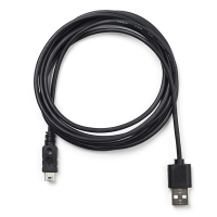 USB A to mini USB black USB 2.0 cable, 2m