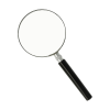 Westcott hand magnifier with black handle (75mm) E40303 221093 - 1