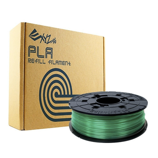 XYZprinting transparent green PLA filament 1.75mm, 0.6kg (Refill) RFPLBXEU04A DFP05021 - 1