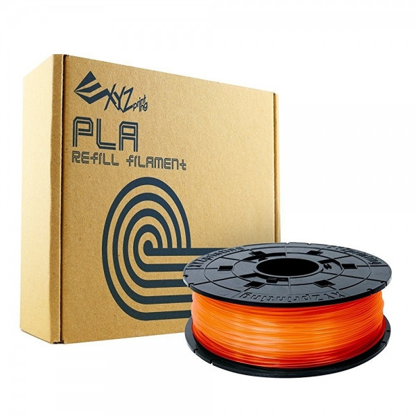 XYZprinting transparent orange PLA filament 1.75mm, 0.6kg (Refill) RFPLBXEU07E XYRFPLBXEU07E DFP05023 - 1