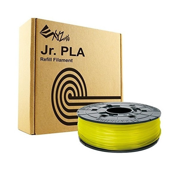 XYZprinting transparent yellow PLA filament 1.75mm, 0.6kg (NFC spool) RFPLCXEU03J DFP05002 - 1