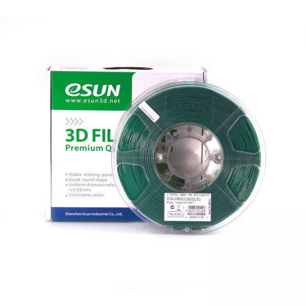 eSun ABS+ filament 1.75 mm Dark green 1kg  DFE20015 - 1