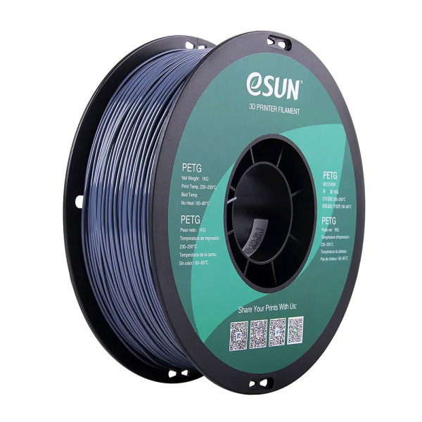 eSun PETG filament 1.75 mm Solid Gray 1 kg  DFE20273 - 1