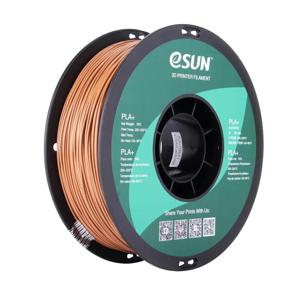 eSun PLA+ filament 1.75 mm Light Brown 1 kg  DFE20276 - 1