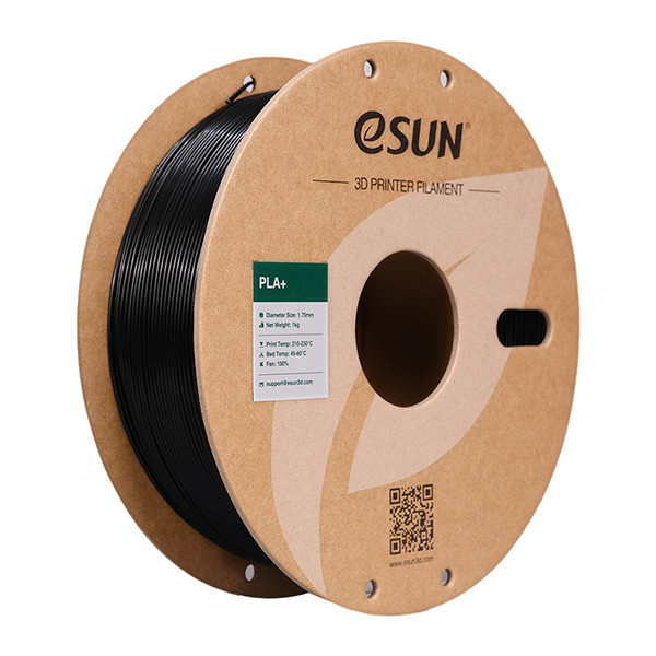 eSun PLA+ filament 1.75mm Black 1kg PLA175B1 DFE20104 - 1