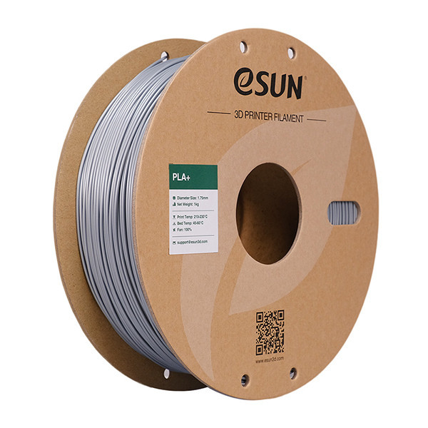 eSun PLA+ filament 1.75mm Silver 1kg PLA175S1 DFE20103 - 1