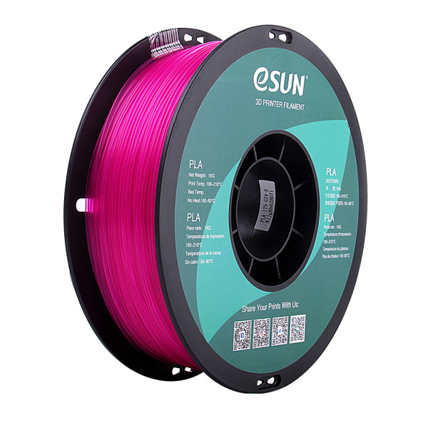eSun PLA filament 1.75mm Glass Purple 1kg PLA175GZ1 DFE20067 - 1