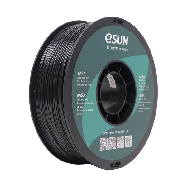 eSun eASA filament 1.75 mm Black 1 kg  DFE20231 - 1