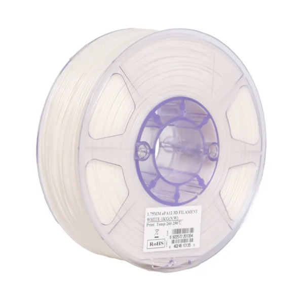 eSun ePA12 filament 1.75 mm White 1 kg (Nylon)  DFE20235 - 1