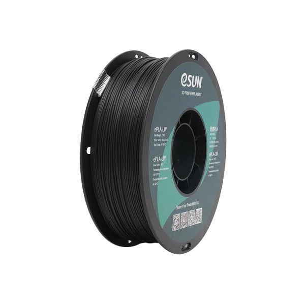 eSun ePLA-LW filament 1.75 mm Black 1 kg ePLA-LW175B1 DFE20226 - 1