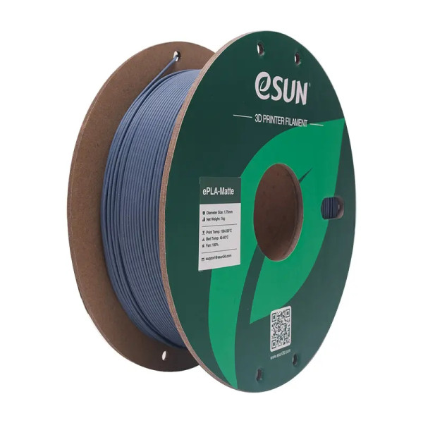 eSun ePLA-Matte filament 1.75 mm Dark Gray 1 kg (paper spool)  DFE20252 - 1