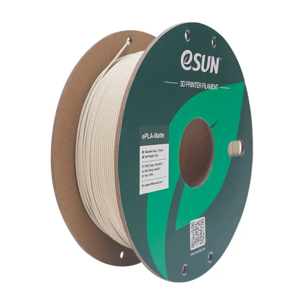 eSun ePLA-Matte filament 1.75 mm Light Khaki 1 kg (paper spool)  DFE20253 - 1